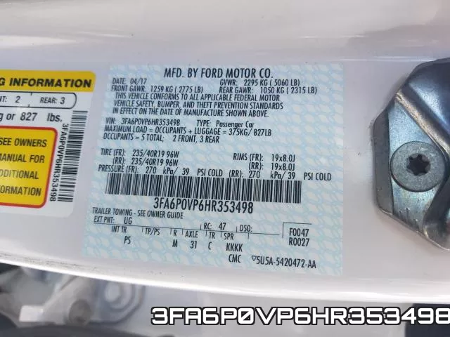 3FA6P0VP6HR353498 фото 2