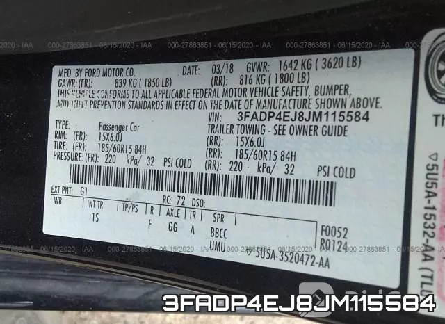 3FADP4EJ8JM115584 фото 10