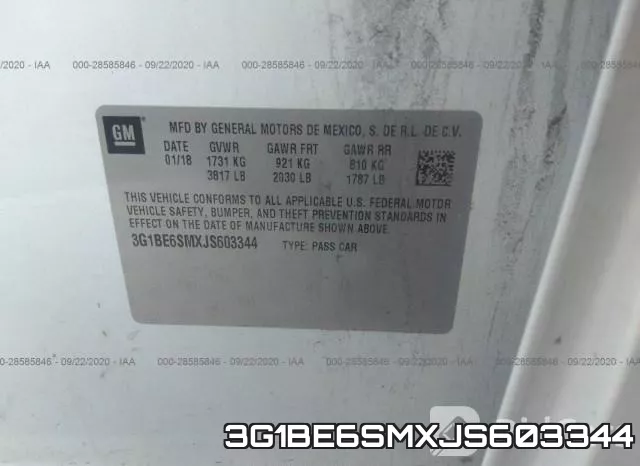 3G1BE6SMXJS603344 фото 10
