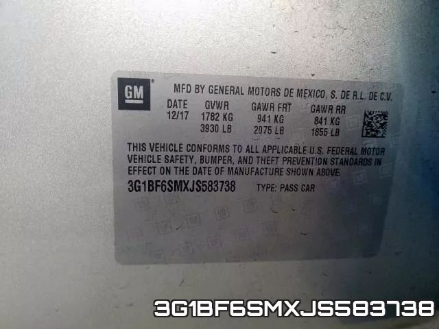 3G1BF6SMXJS583738 фото 2