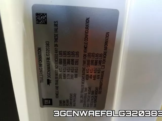 3GCNWAEF8LG320383 фото 2