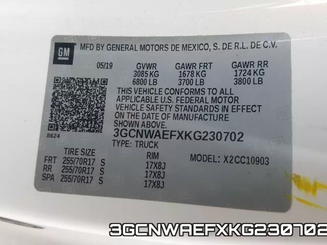 3GCNWAEFXKG230702 фото 2