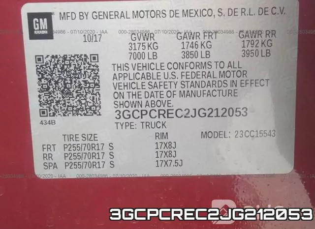 3GCPCREC2JG212053 фото 10