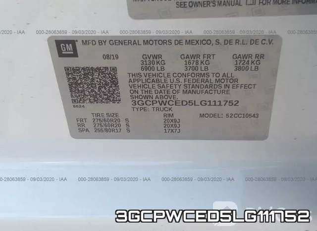 3GCPWCED5LG111752 фото 10