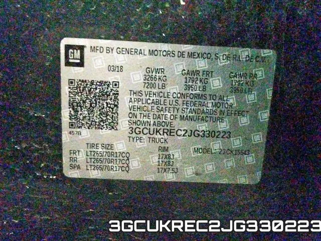 3GCUKREC2JG330223 фото 2