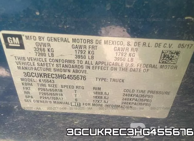 3GCUKREC3HG455676 фото 10