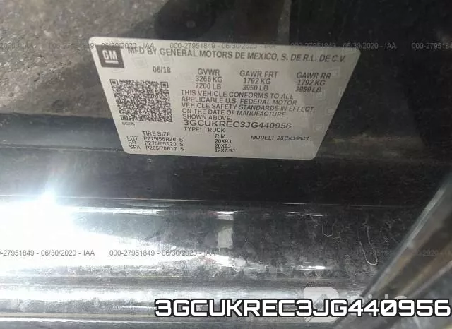 3GCUKREC3JG440956 фото 10