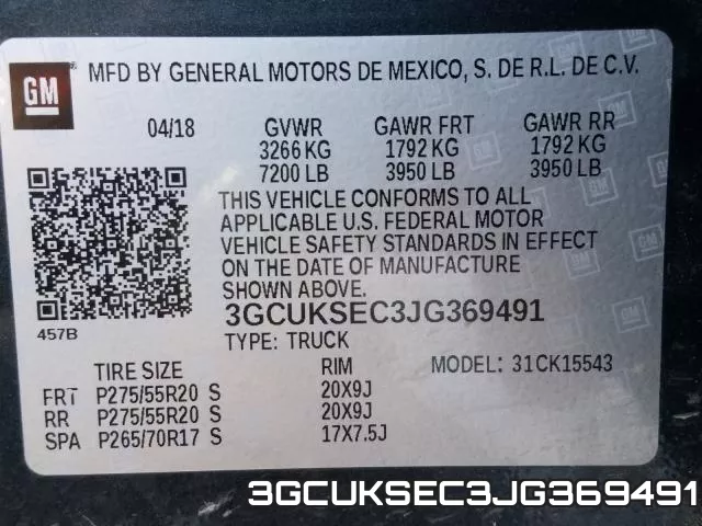 3GCUKSEC3JG369491 фото 2