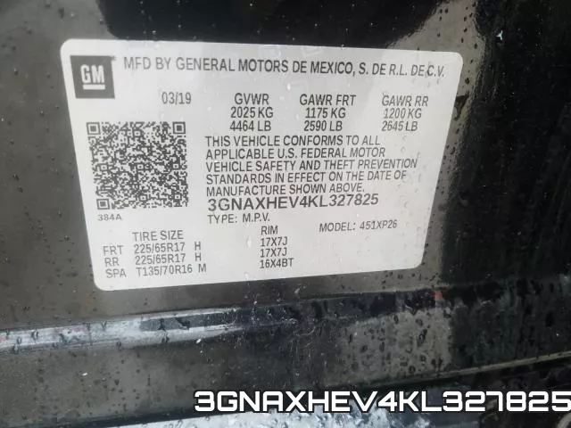 3GNAXHEV4KL327825 фото 2