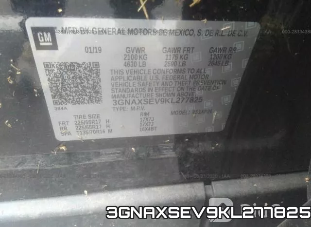 3GNAXSEV9KL277825 фото 10