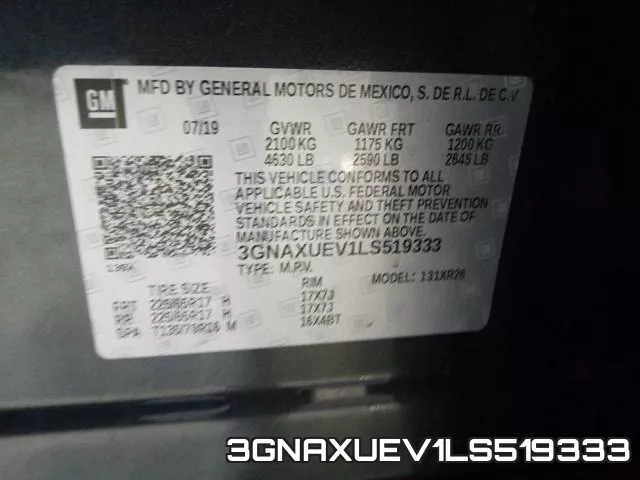 3GNAXUEV1LS519333 фото 2