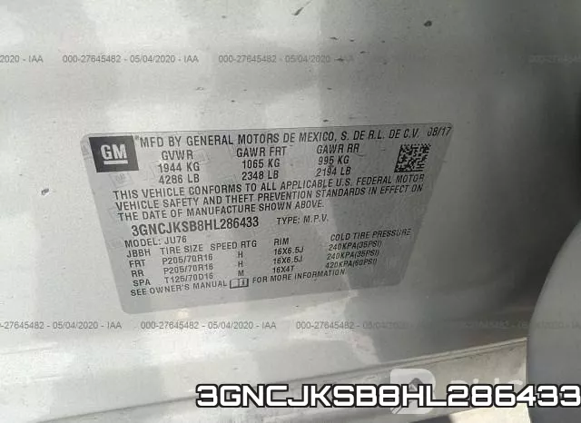 3GNCJKSB8HL286433 фото 10