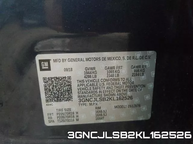 3GNCJLSB2KL162526 фото 2