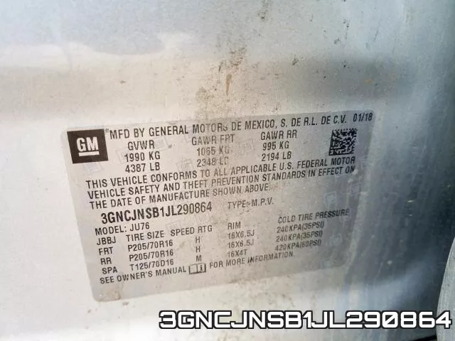 3GNCJNSB1JL290864 фото 2