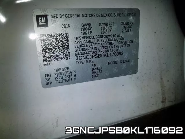 3GNCJPSB0KL176092 фото 2