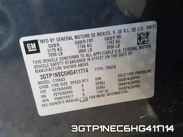 3GTP1NEC6HG411714 фото 2