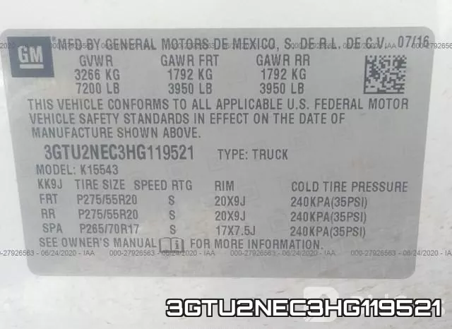 3GTU2NEC3HG119521 фото 10