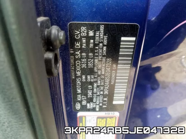 3KPA24AB5JE047328 фото 2