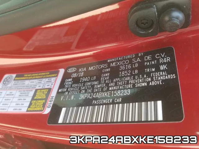 3KPA24ABXKE158233 фото 2