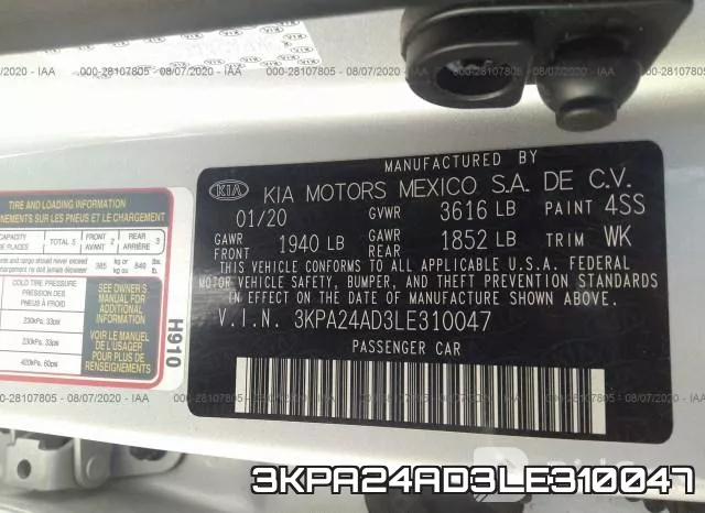 3KPA24AD3LE310047 фото 10