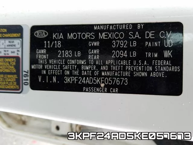 3KPF24AD5KE057673 фото 2