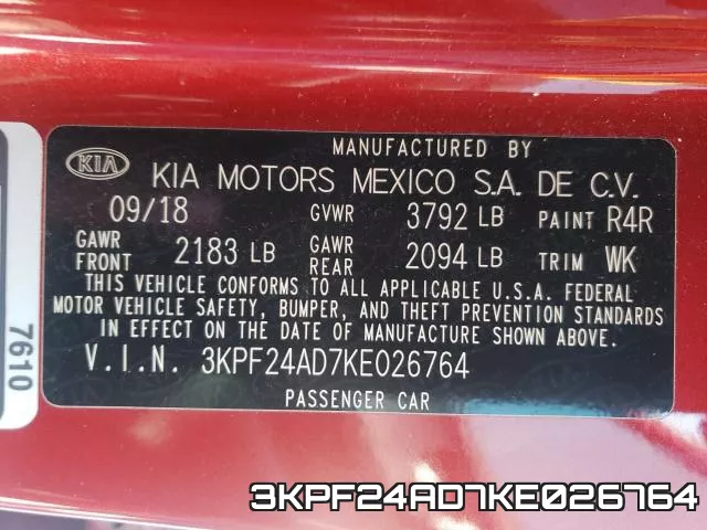 3KPF24AD7KE026764 фото 2