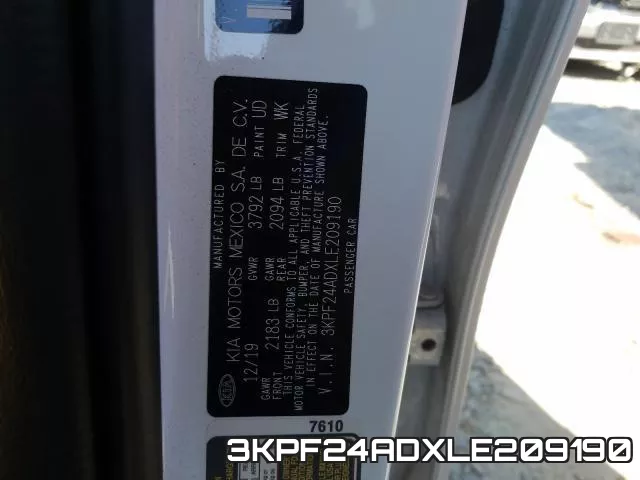3KPF24ADXLE209190 фото 2
