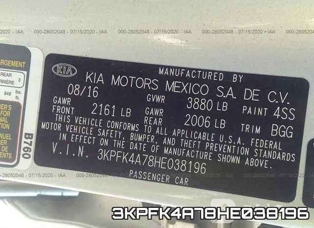 3KPFK4A78HE038196 фото 10