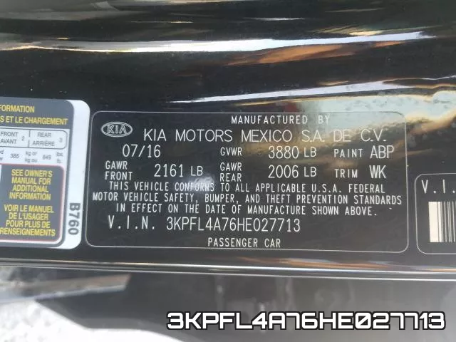 3KPFL4A76HE027713 фото 2
