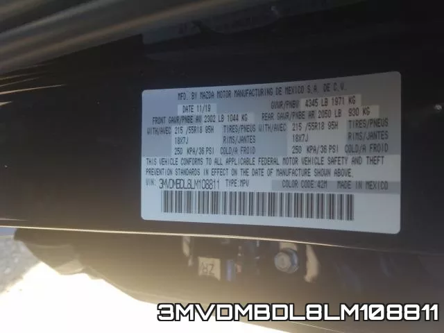 3MVDMBDL8LM108811 фото 2