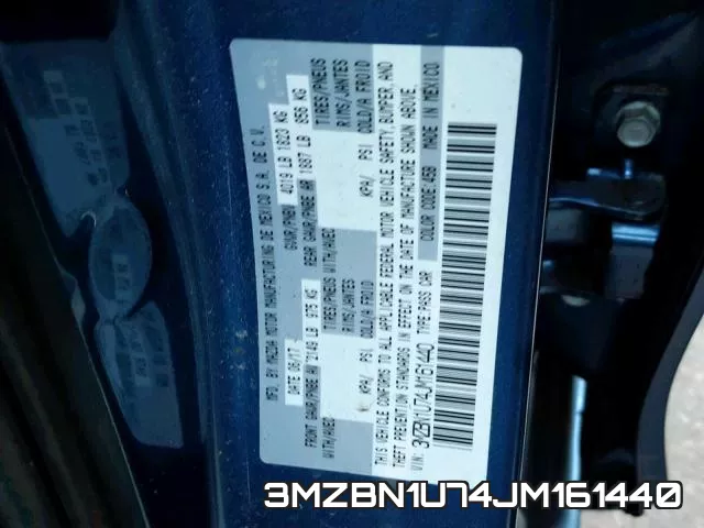 3MZBN1U74JM161440 фото 2