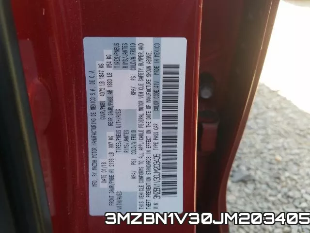 3MZBN1V30JM203405 фото 2