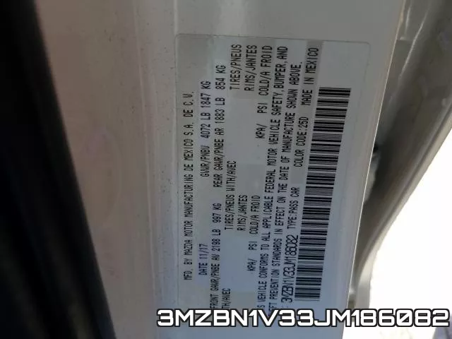 3MZBN1V33JM186082 фото 2