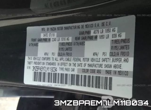 3MZBPAEM7LM118034 фото 10