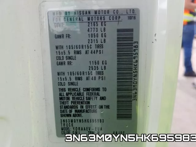 3N63M0YN5HK695983 фото 2