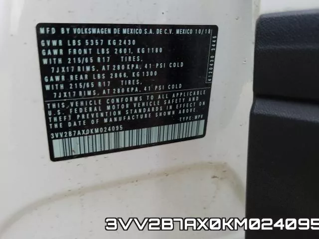3VV2B7AX0KM024095 фото 2