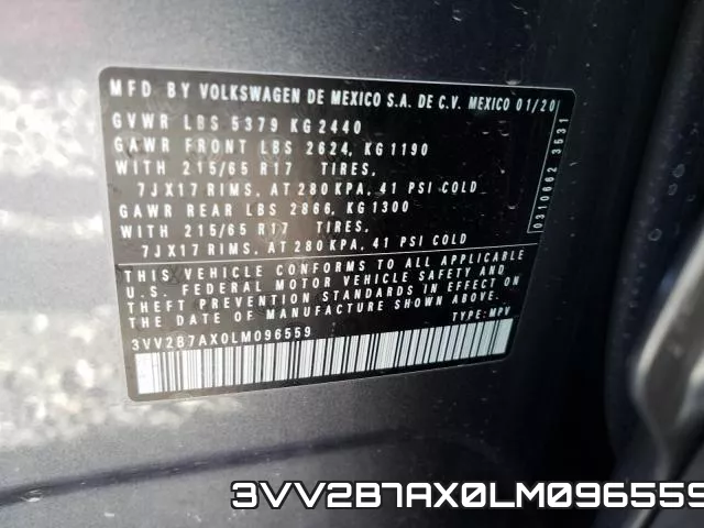 3VV2B7AX0LM096559 фото 2