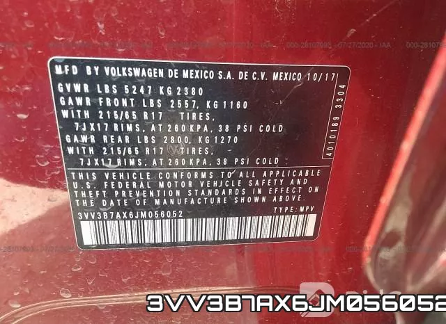 3VV3B7AX6JM056052 фото 10