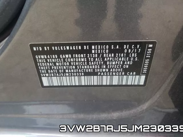 3VW2B7AJ5JM230339 фото 2