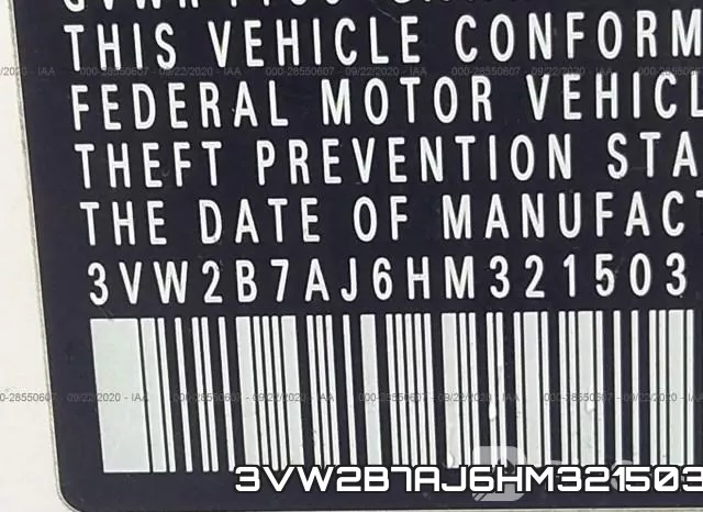 3VW2B7AJ6HM321503 фото 10