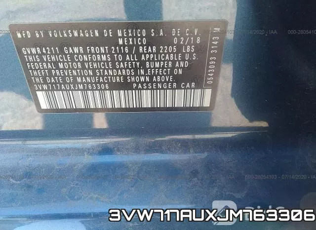 3VW717AUXJM763306 фото 10