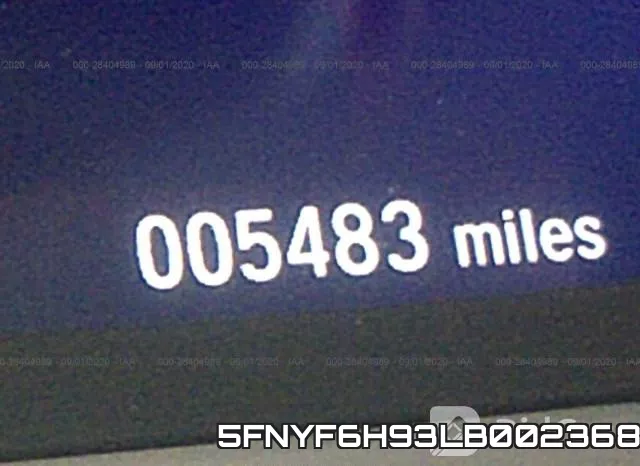 5FNYF6H93LB002368 фото 8