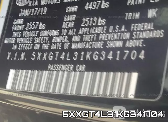 5XXGT4L31KG341704 фото 10