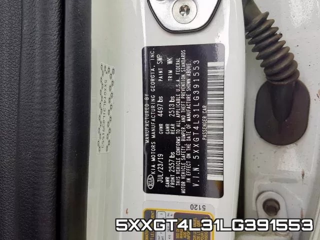 5XXGT4L31LG391553 фото 2