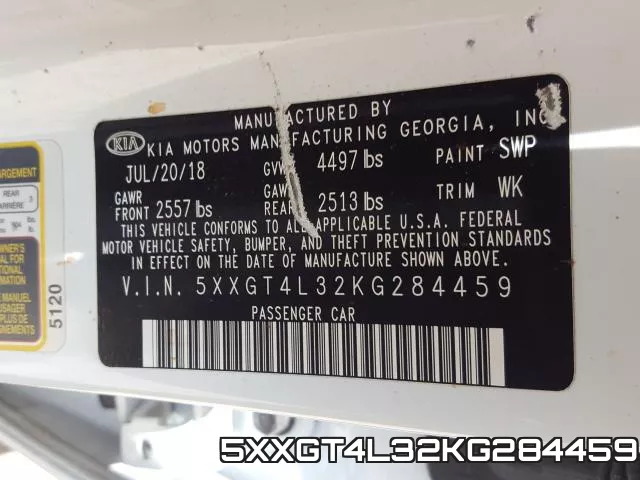 5XXGT4L32KG284459 фото 2