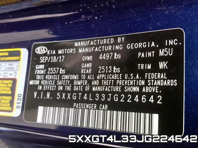 5XXGT4L33JG224642 фото 2