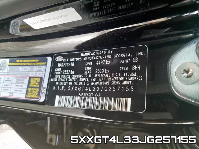 5XXGT4L33JG257155 фото 2