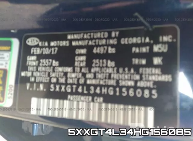 5XXGT4L34HG156085 фото 10