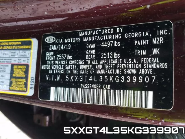 5XXGT4L35KG339907 фото 2