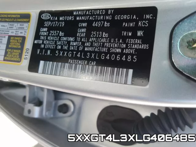 5XXGT4L3XLG406485 фото 2